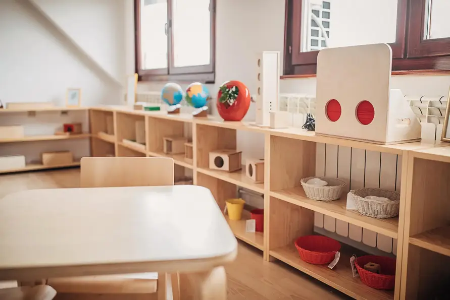 Private preschool and toddler rooms
